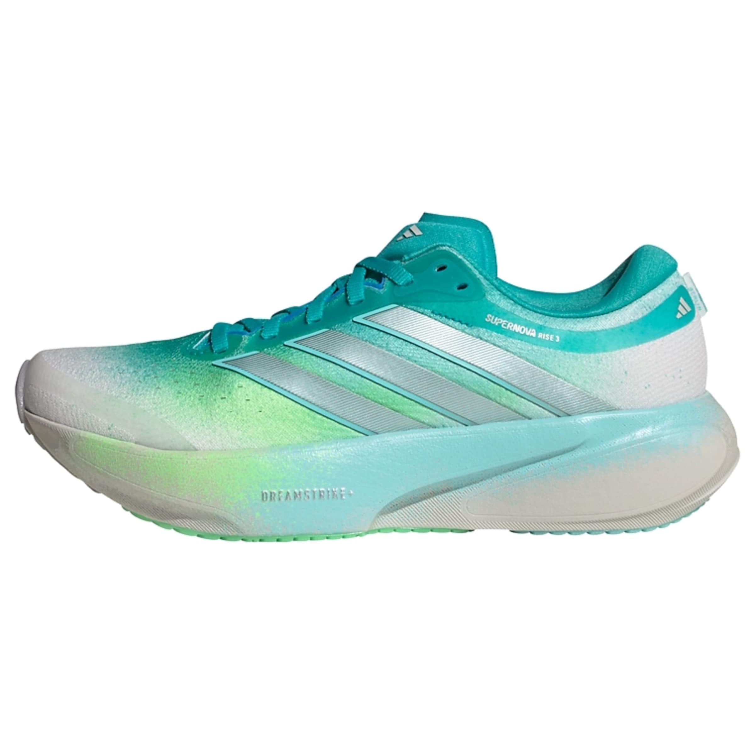 ADIDAS PERFORMANCE Chaussure de course 'Supernova Rise 3' en aqua / gris argenté / vert clair / blanc, Vue avec produit