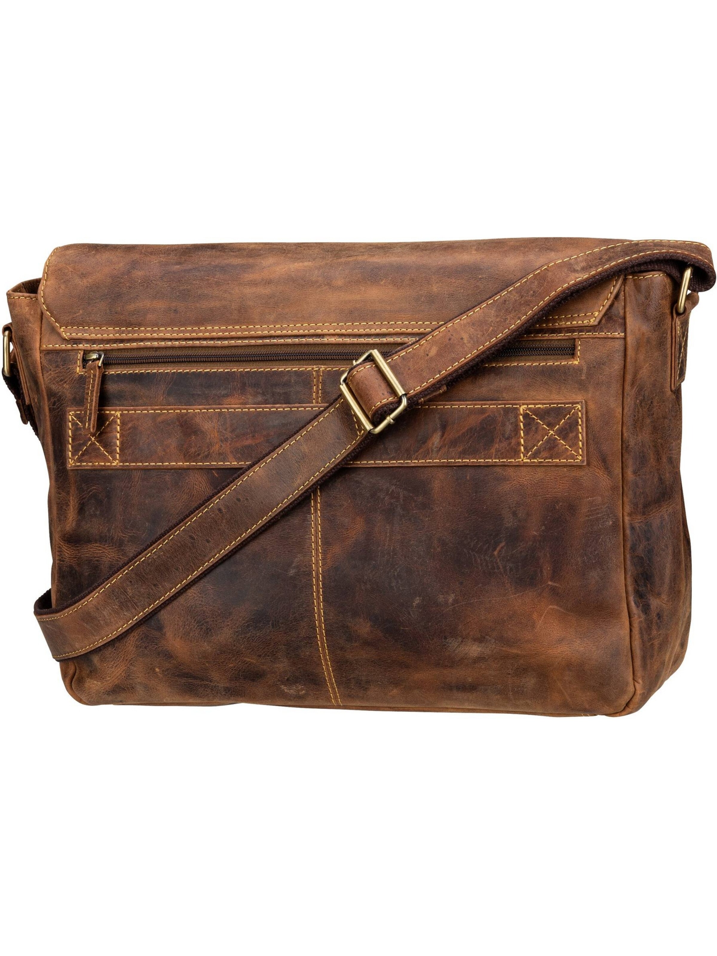 GREENBURRY Schoudertas 'Vintage 1541 Revolver' in Bruin