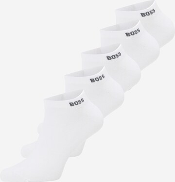 Chaussettes BOSS en blanc : devant