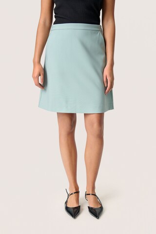 SOAKED IN LUXURY Rok 'Corinne Aline' in Groen: voorkant