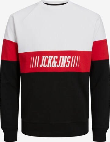 JACK & JONES Sweatshirt 'MATEO' in Weiß: predná strana