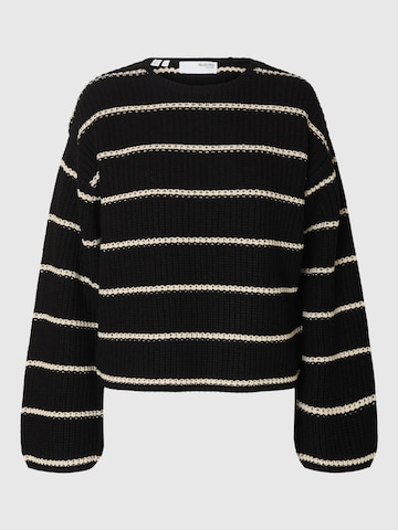 SELECTED FEMME Trui in Zwart: voorkant