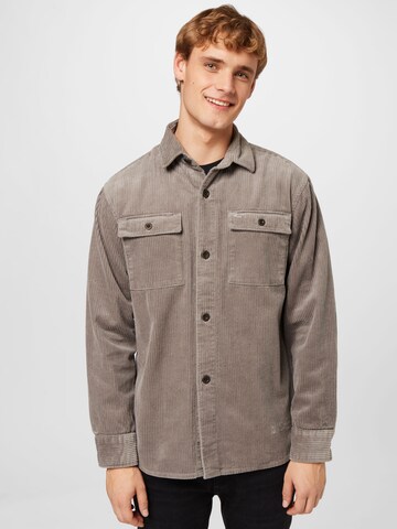 CAMEL ACTIVE Regular fit Button Up Shirt in Grey: front