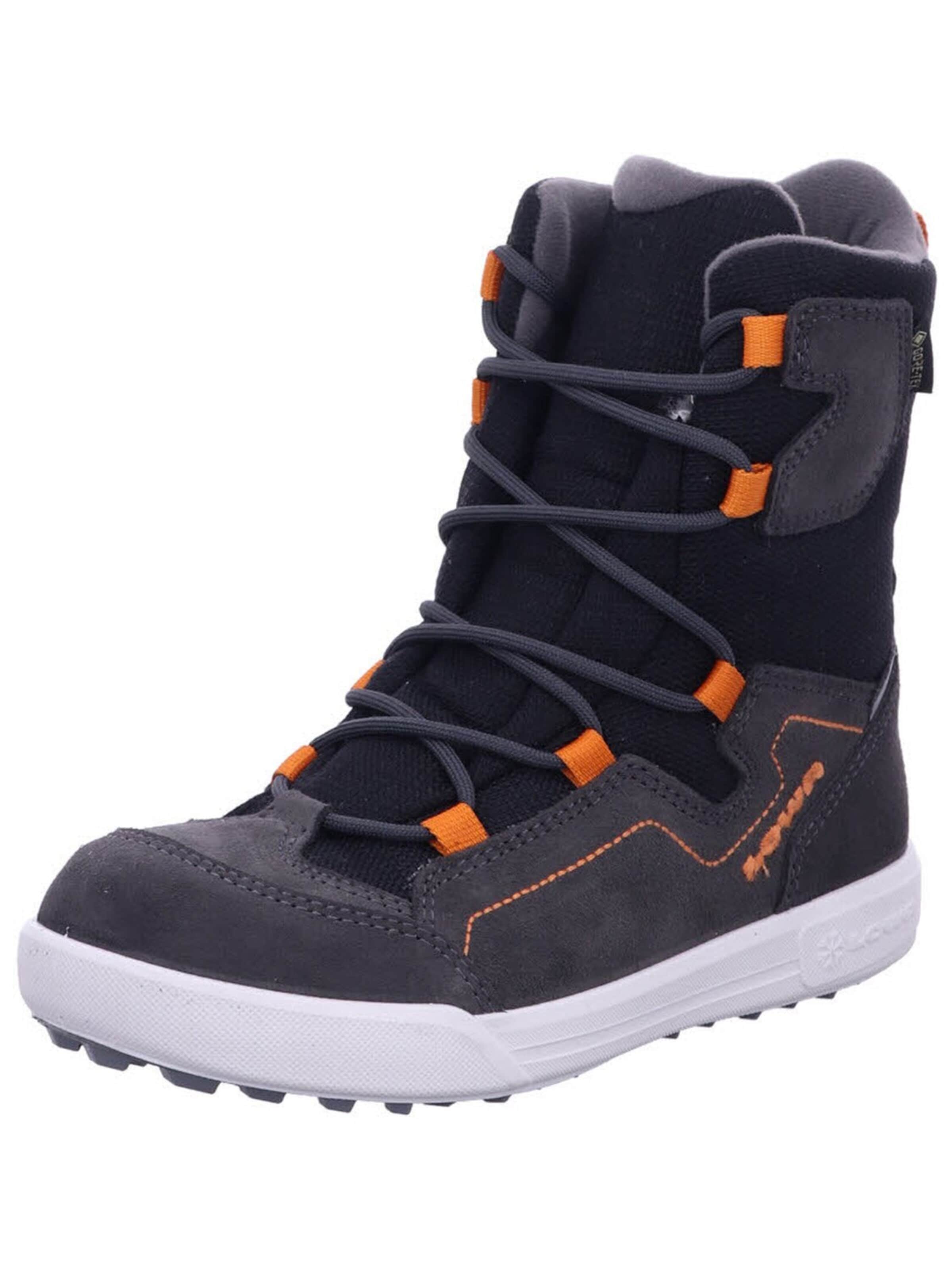 LOWA Boots 'Stiefel Jungen 641117 0920 Leder-Mix in schwarz' in Black: front
