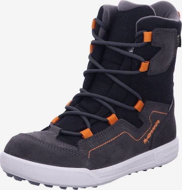 LOWA Stiefel 'Stiefel Jungen 641117 0920 Leder-Mix in schwarz' in Schwarz: Vorderseite