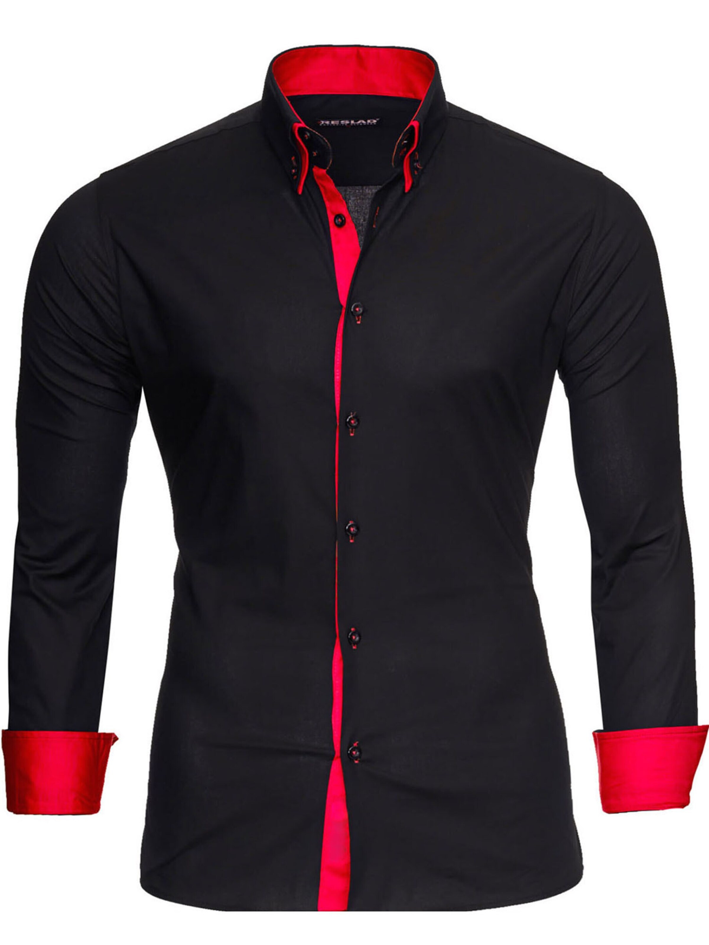 Reslad Button Up Shirt 'RS7050' in Black: front