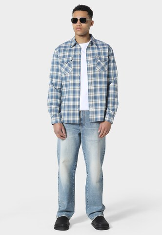 883Police Regular Fit Hemd 'Ellake' in Blau