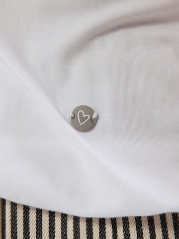 T-shirt 'Mi44nou' ZABAIONE en blanc