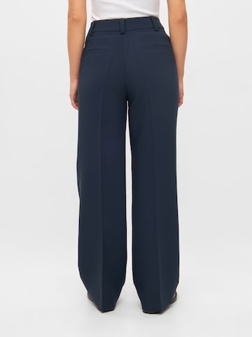 modström Loose fit Pleat-Front Pants 'Gale' in Blue