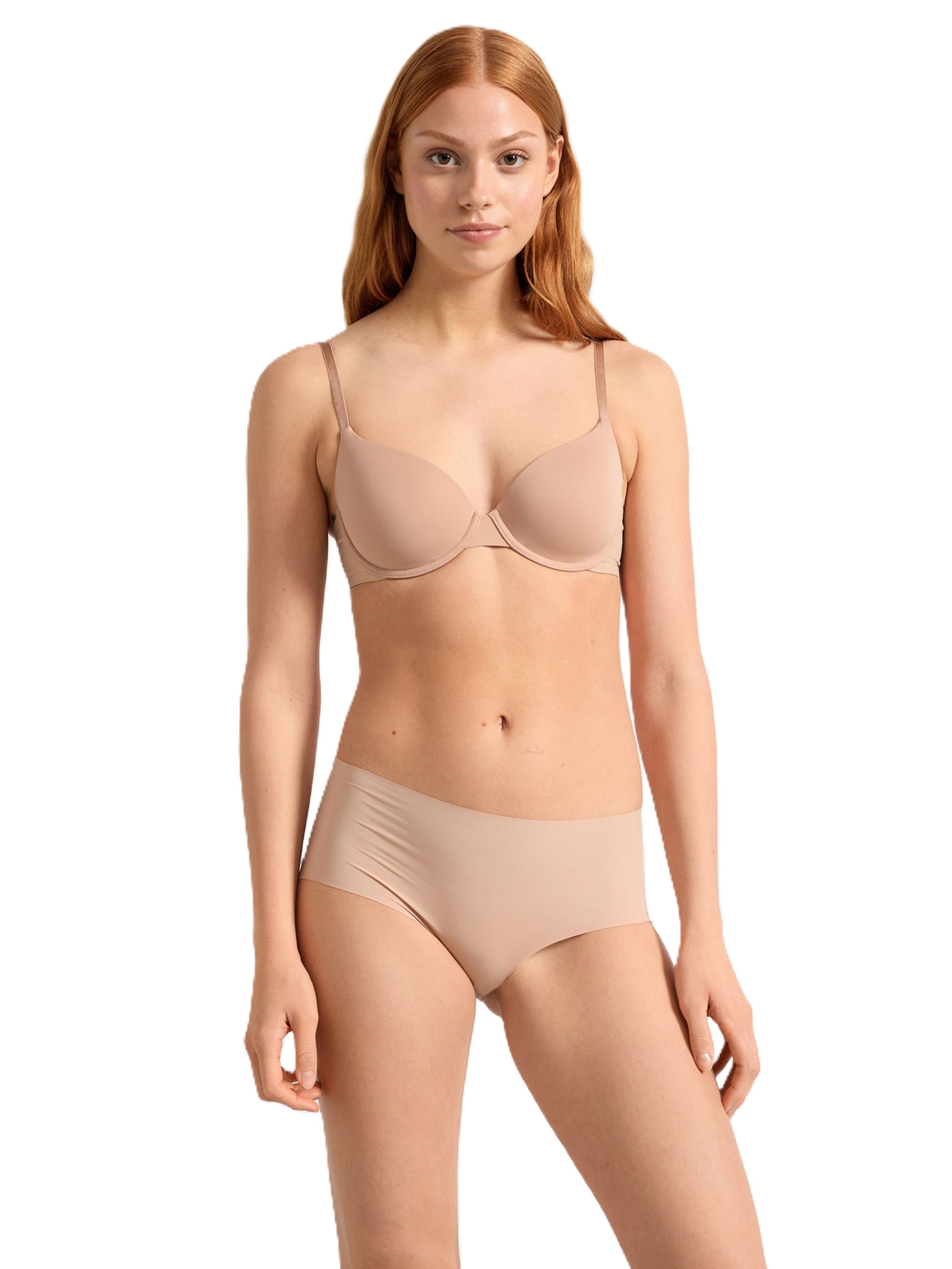 Lindex Сутиен с повдигащ ефект Сутиен 'Lilja Theresia' в бежово: отпред