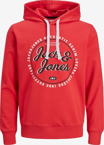 JACK & JONES - Sweatshirt 'ANDY' em vermelho: frente