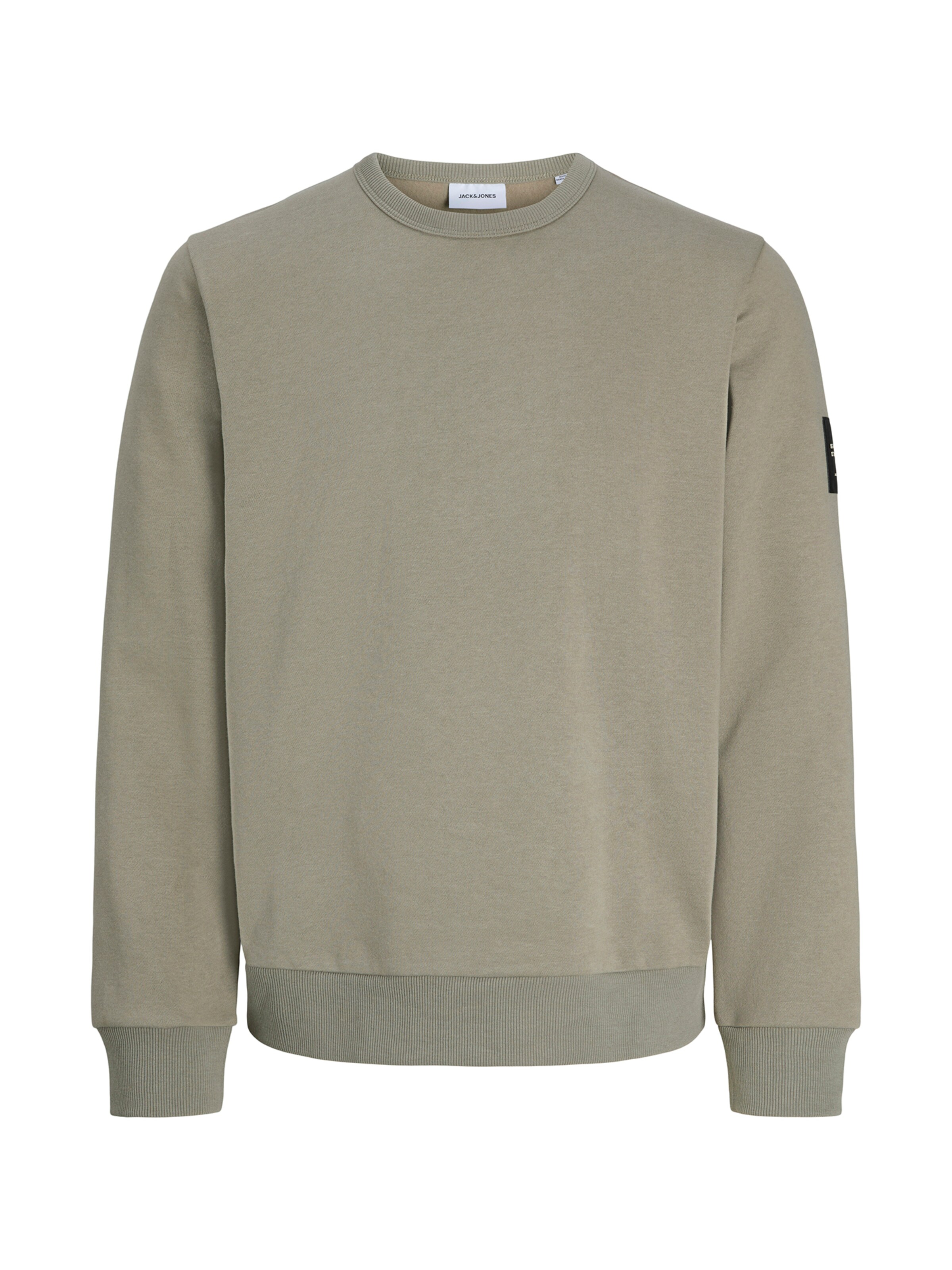 JACK & JONES Sweatshirt 'JJCLEVELAND' in Groen: voorkant