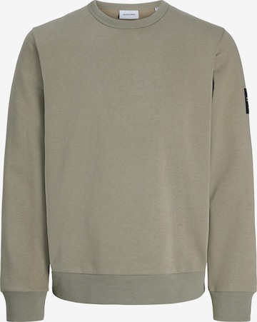 JACK & JONES Sweatshirt 'JJCLEVELAND' i grön: framsida