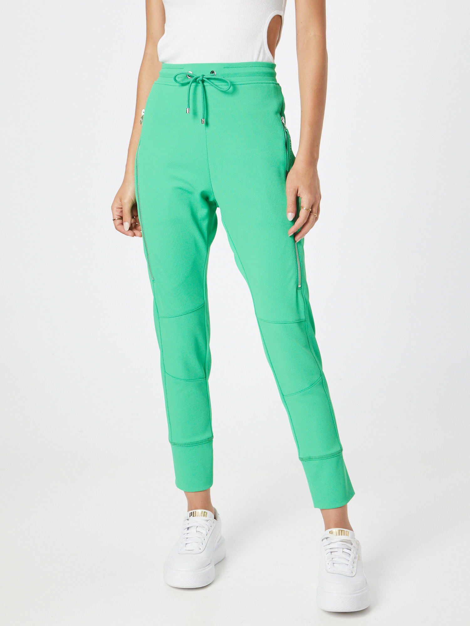 Kobiety Plus size MAC Spodnie Future 2.0 w kolorze Miętowym 