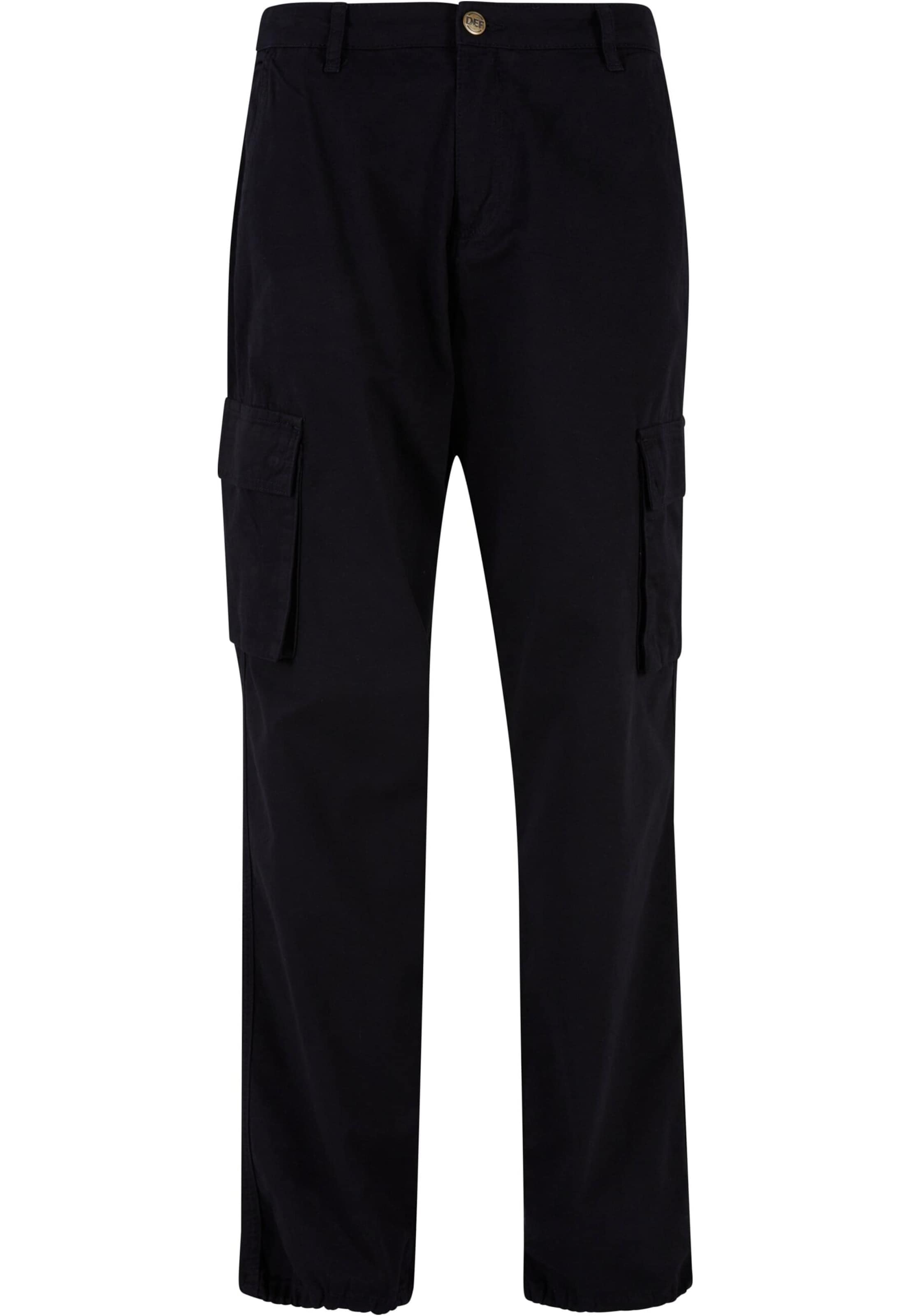 DEF Свободный крой Брюки-карго в Черный: спереди