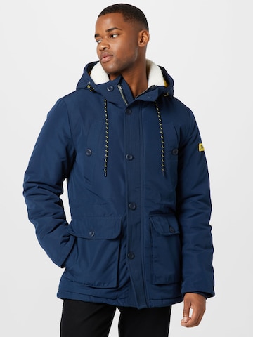 INDICODE JEANS Between-Season Jacket in Blue: front