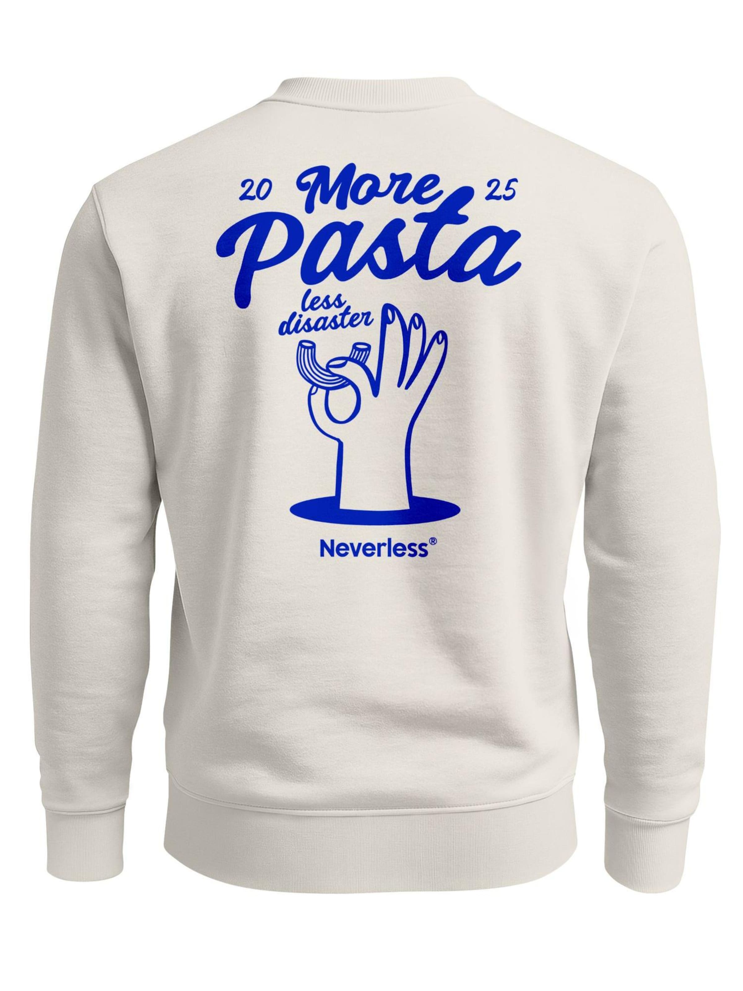 Neverless Sweatshirt 'More Pasta'‌‌‌‌‌‌‌‌‌‌ in Beige