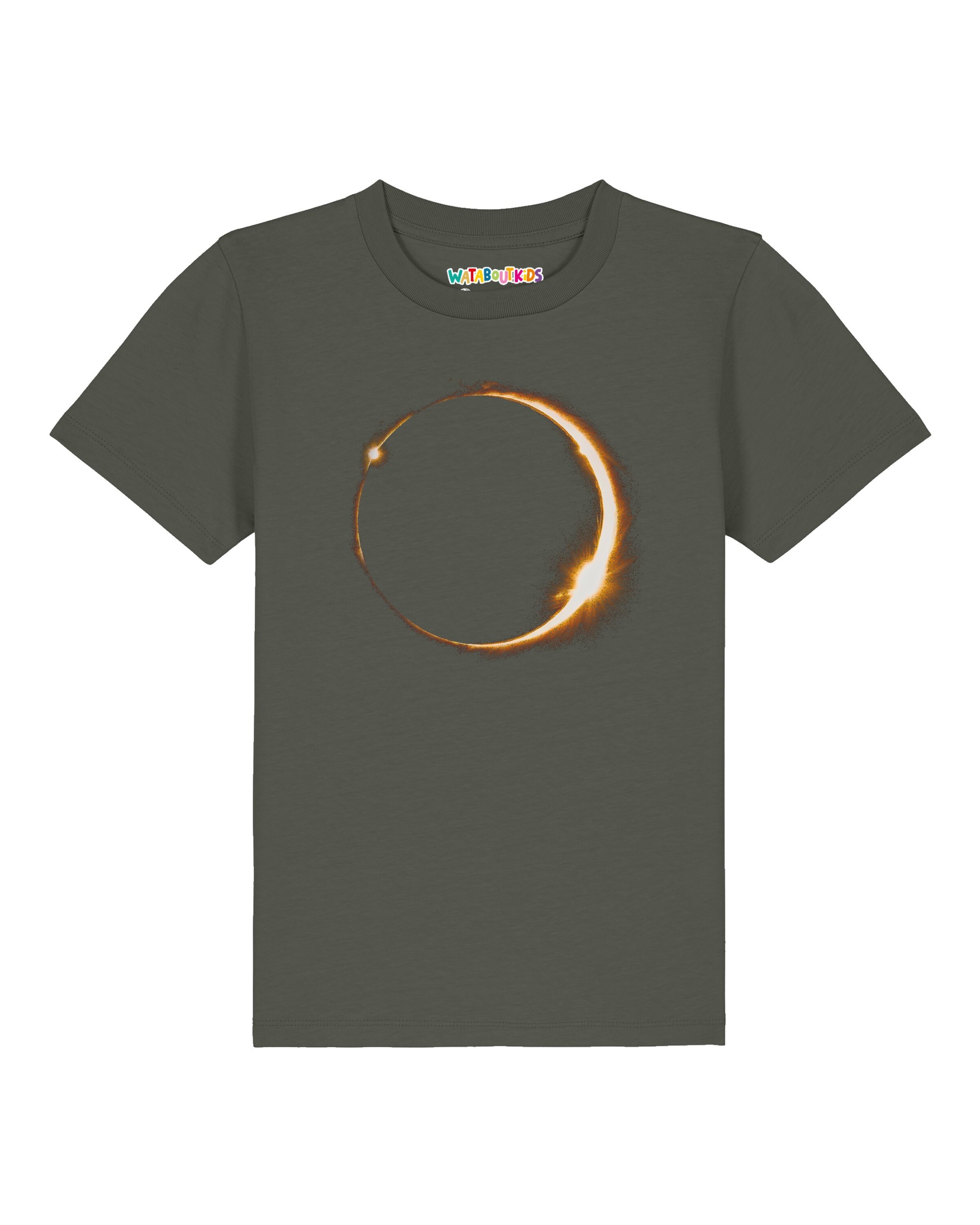 watabout.kids Shirt ' Feuerring ' in Groen: voorkant