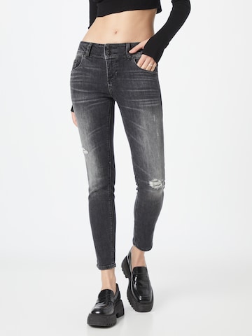 LTB Slimfit Jeans 'Georget' in Zwart: voorkant