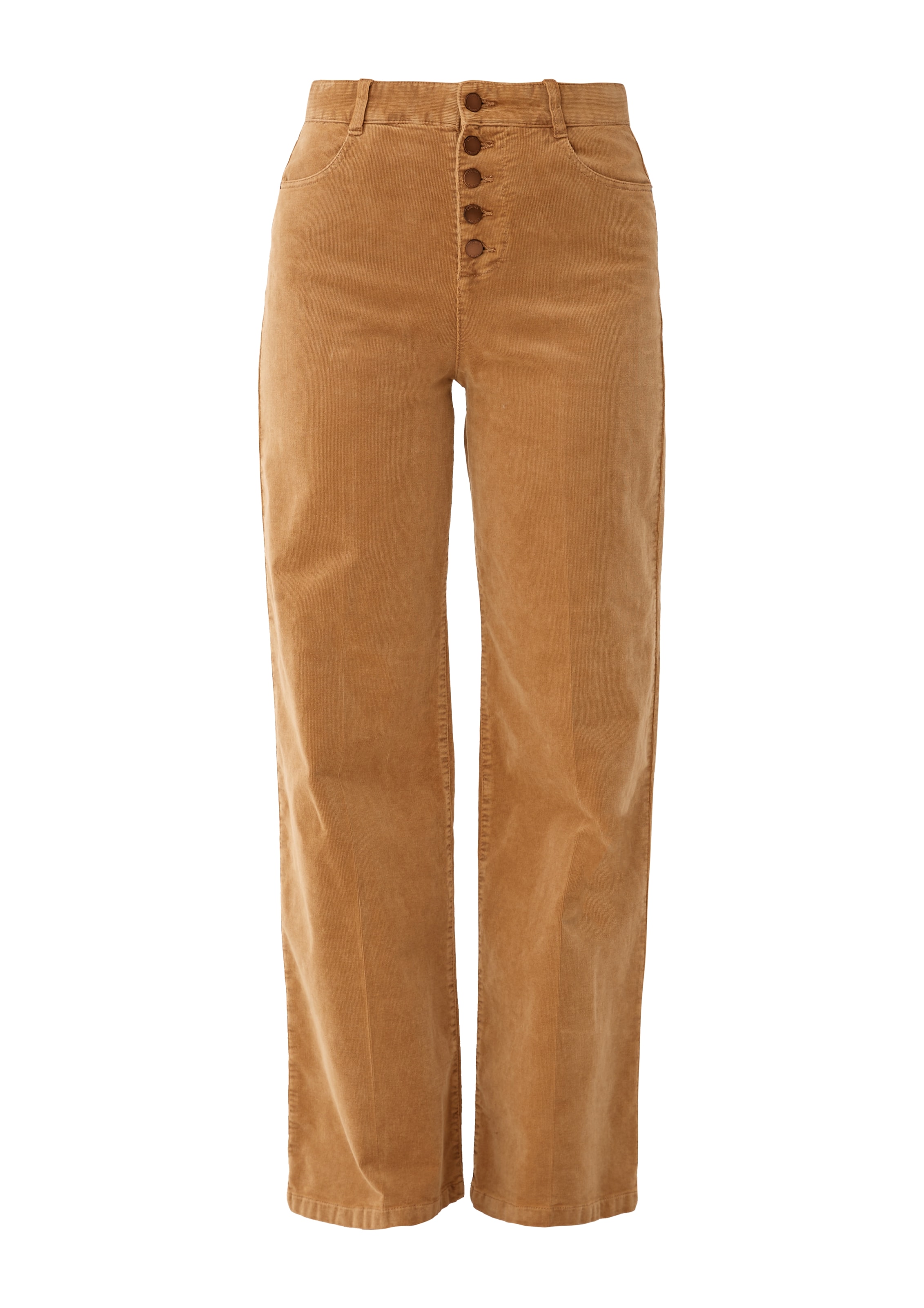 s.Oliver Pantalon in Bruin: voorkant