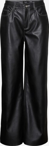 Wide Leg Pantalon 'Daisy' VERO MODA en noir : devant