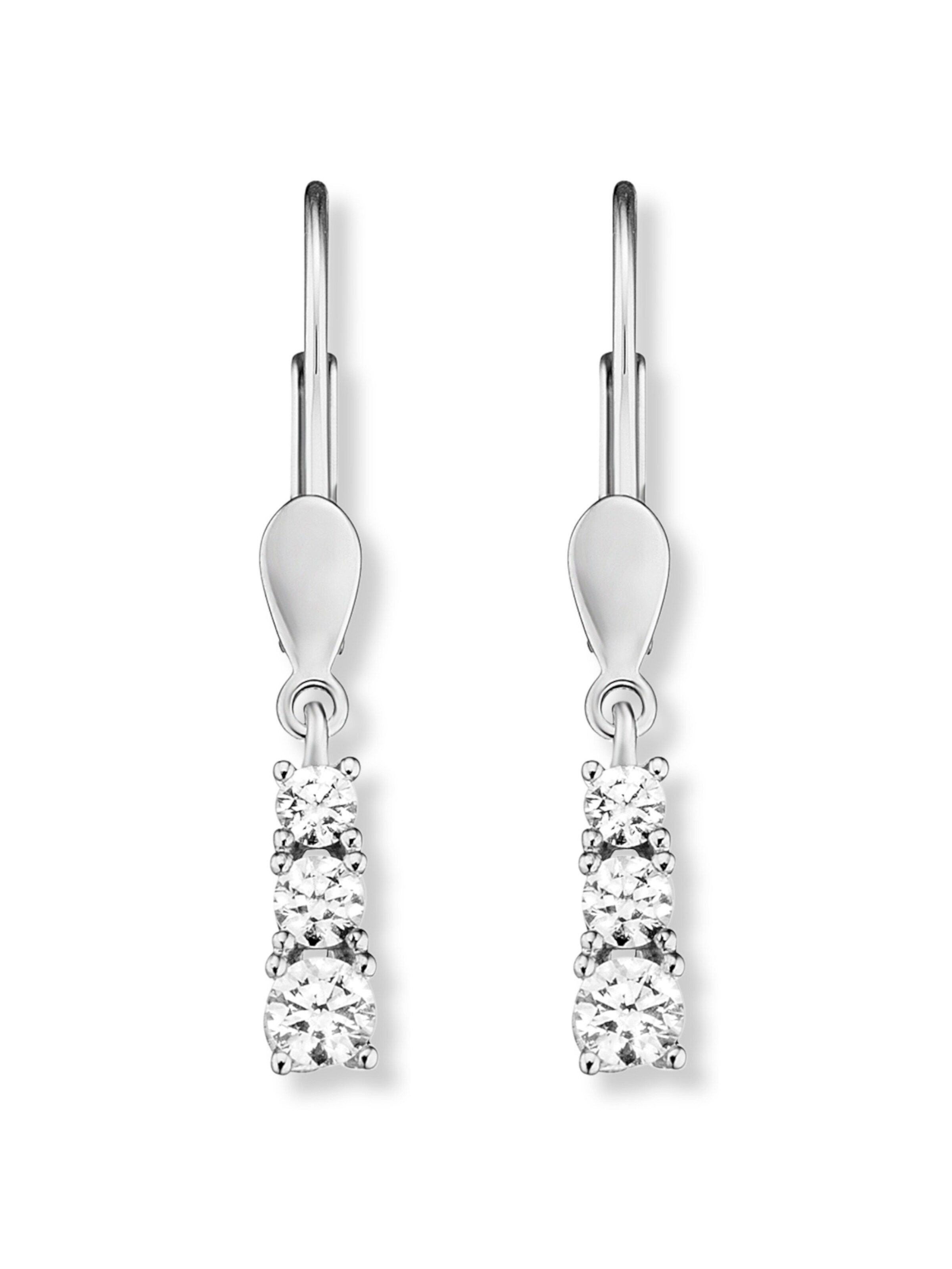 ONE ELEMENT Ohrhänger in Silber: Vorderseite