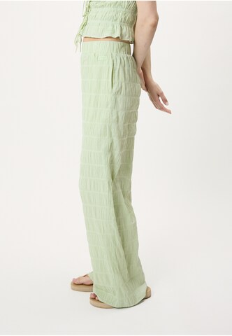 OH APRIL Wide Leg Housut 'Floris' värissä vihreä