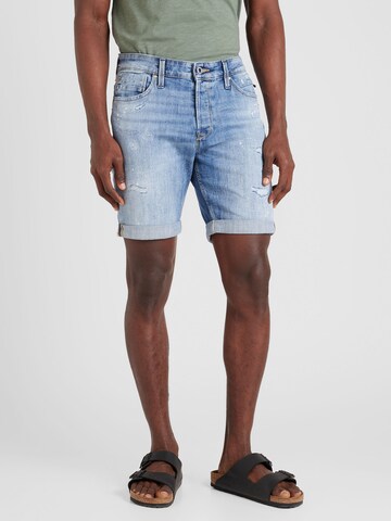 JACK & JONES Szabványos Farmer 'RICK BLAIR' - kék: elől