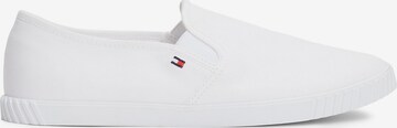 TOMMY HILFIGER Slip on boty 'Essential' – bílá