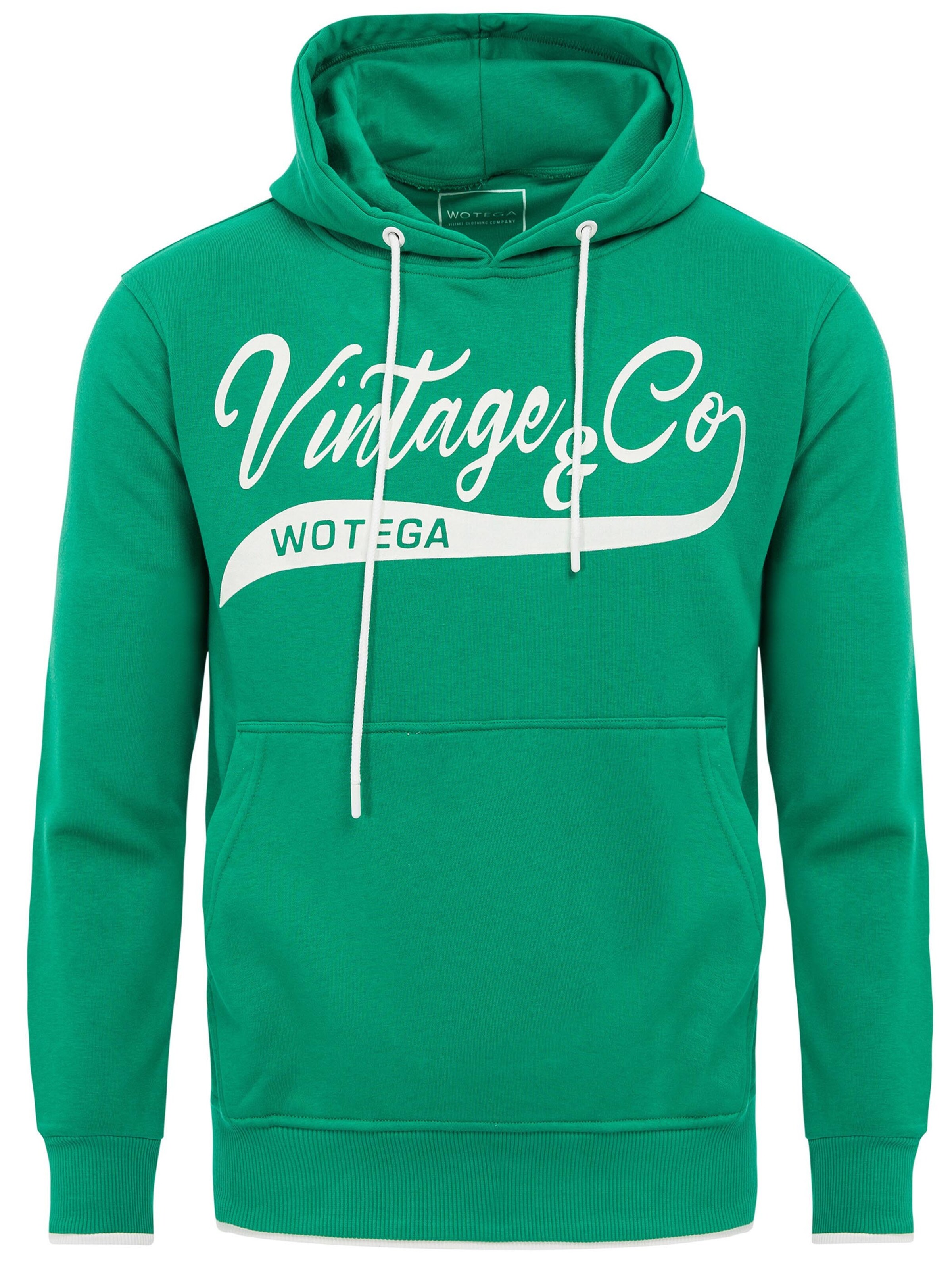 WOTEGA Sweatshirt 'WT Star' in Green: front