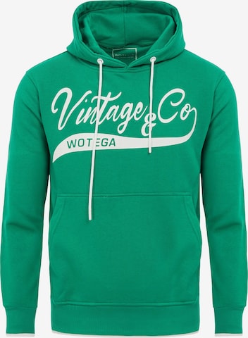 WOTEGA Sweatshirt 'WT Star' in Grün: Vorderseite