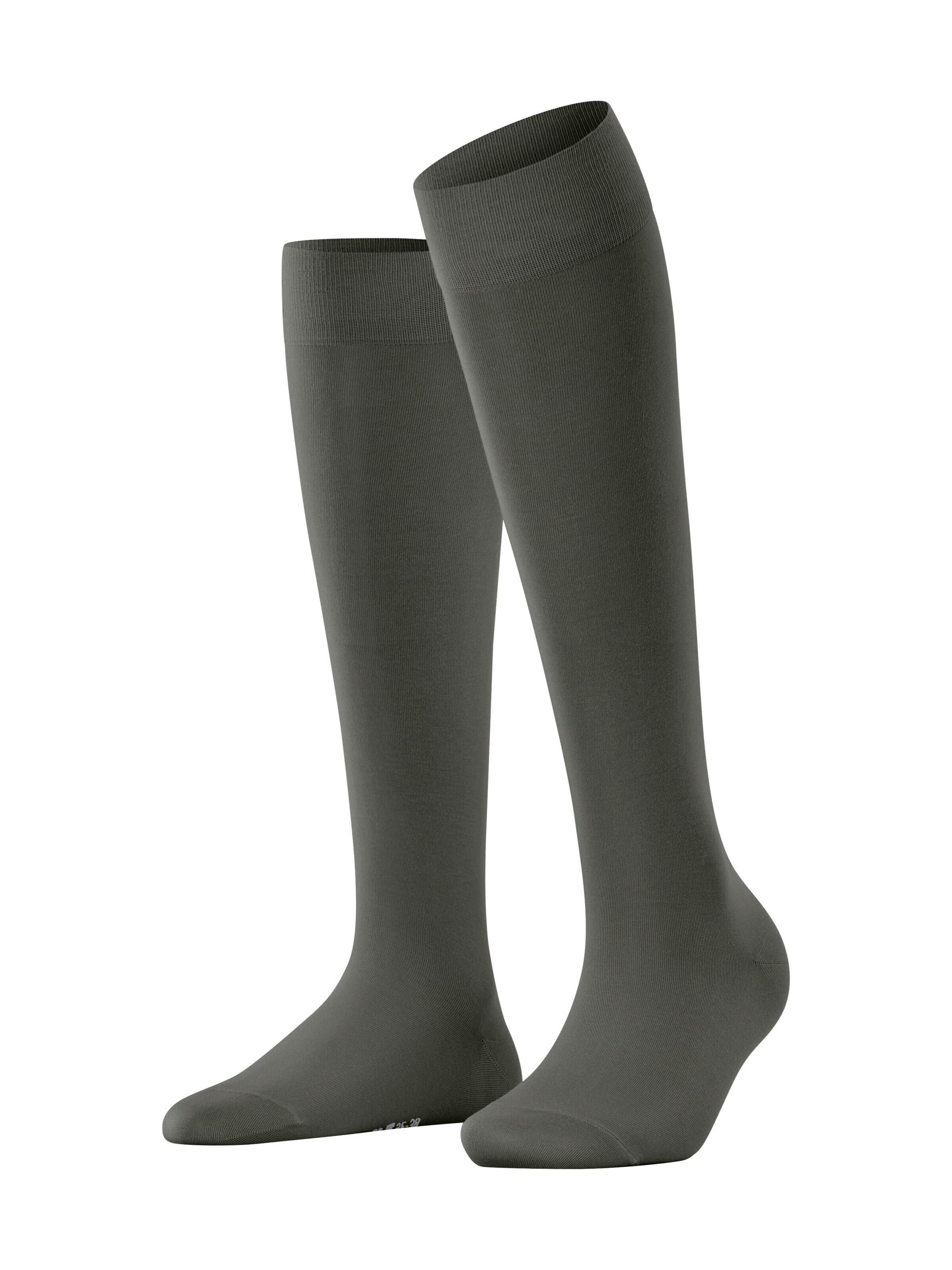 FALKE Kniestrümpfe 'Cotton Touch'‌‌‌‌‌‌‌‌‌‌ in Grün: Vorderseite