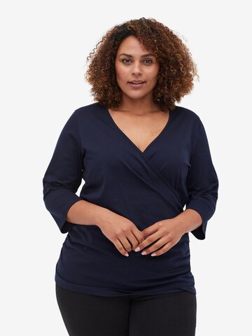 Zizzi - Blusa 'Eagnes' em azul