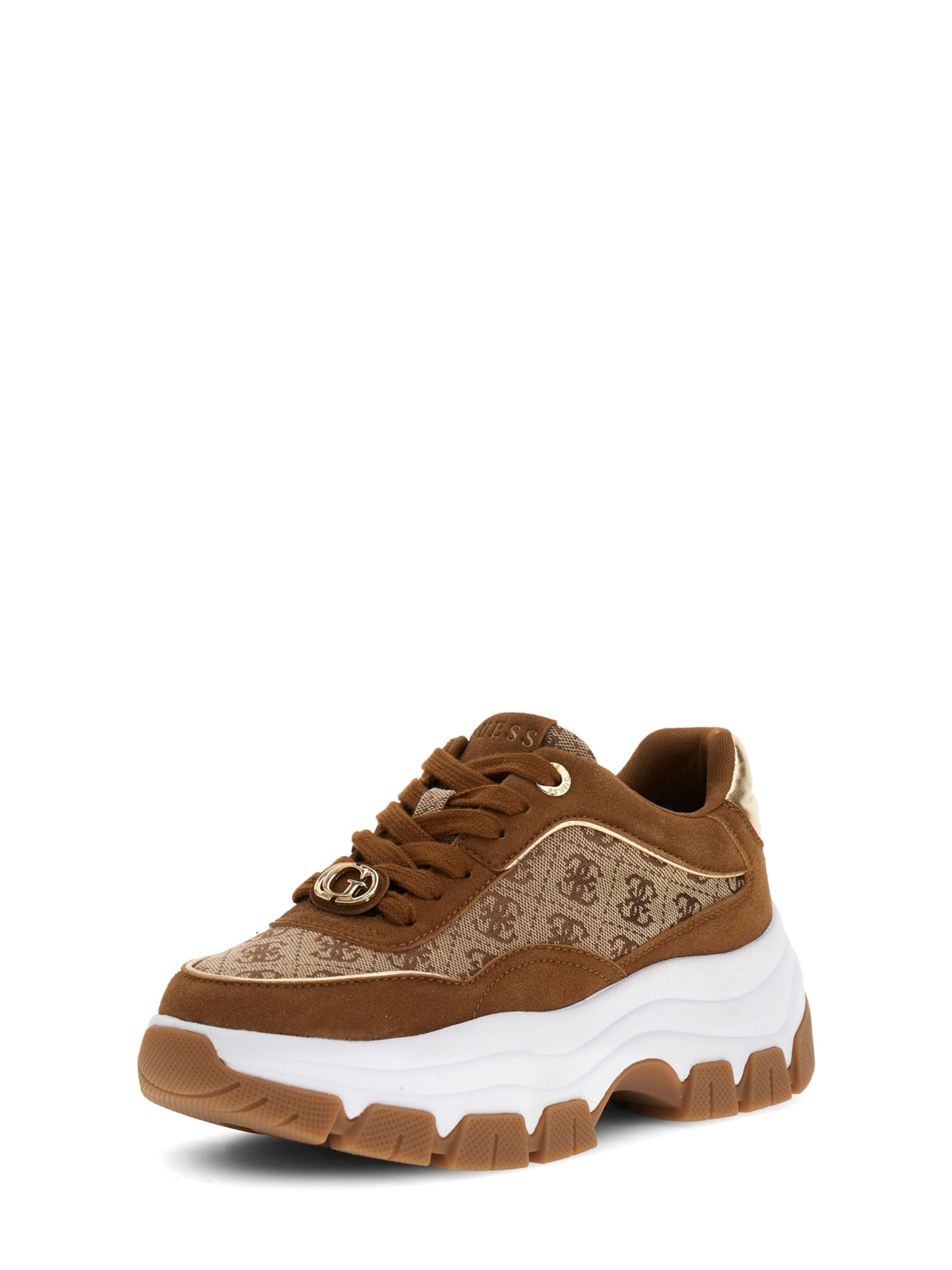 Sneaker bassa 'BERRETT3' di GUESS in beige: frontale