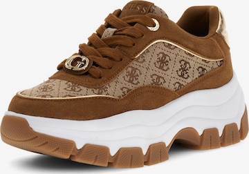 GUESSNiske tenisice 'BERRETT3' - bež boja: prednji dio