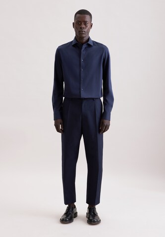 SEIDENSTICKER Slim Fit Businesshemd in Blau