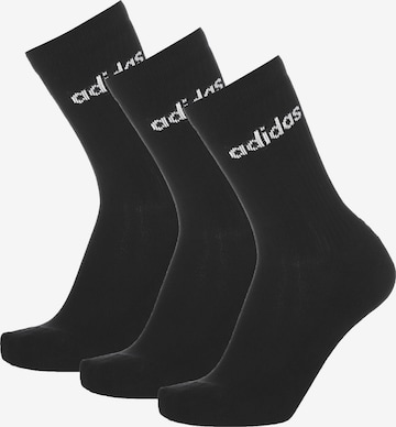 ADIDAS PERFORMANCE Athletic Socks in Black: front