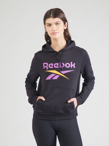 Reebok Spordidressipluusid 'IDENTITY', värv must: eest vaates