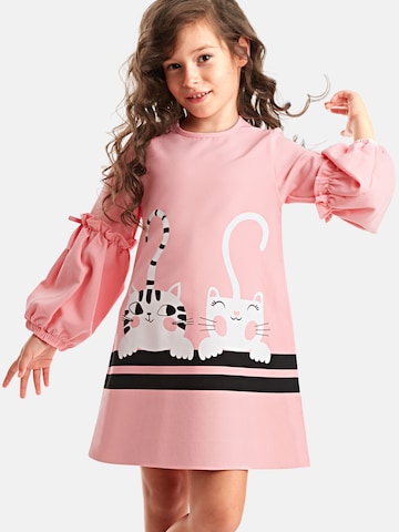 Robe 'Cute Friends' Denokids en rose : devant