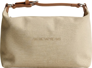 americandreams Handbag 'Canvas Club' in Beige: front