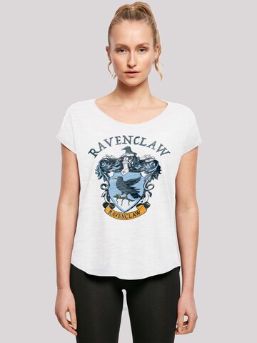 F4NT4STIC Shirt 'Harry Potter Ravenclaw Crest' in Wit: voorkant