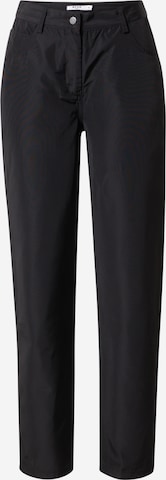 NA-KD regular Παντελόνι σε μαύρο: μπροστά