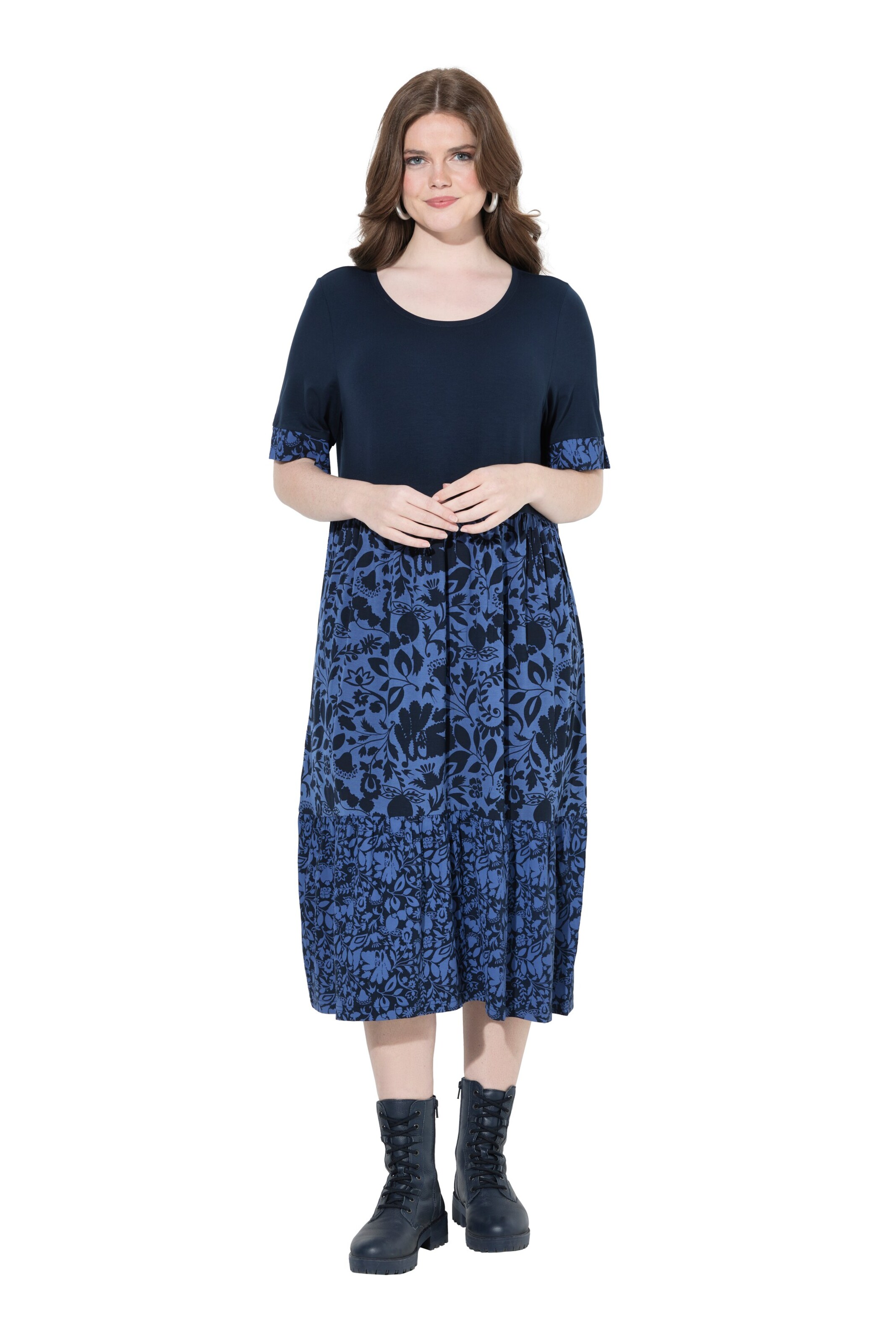 Ulla Popken Kleid in Blau: Vorderseite