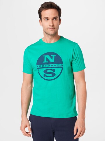 T-Shirt North Sails en bleu : devant