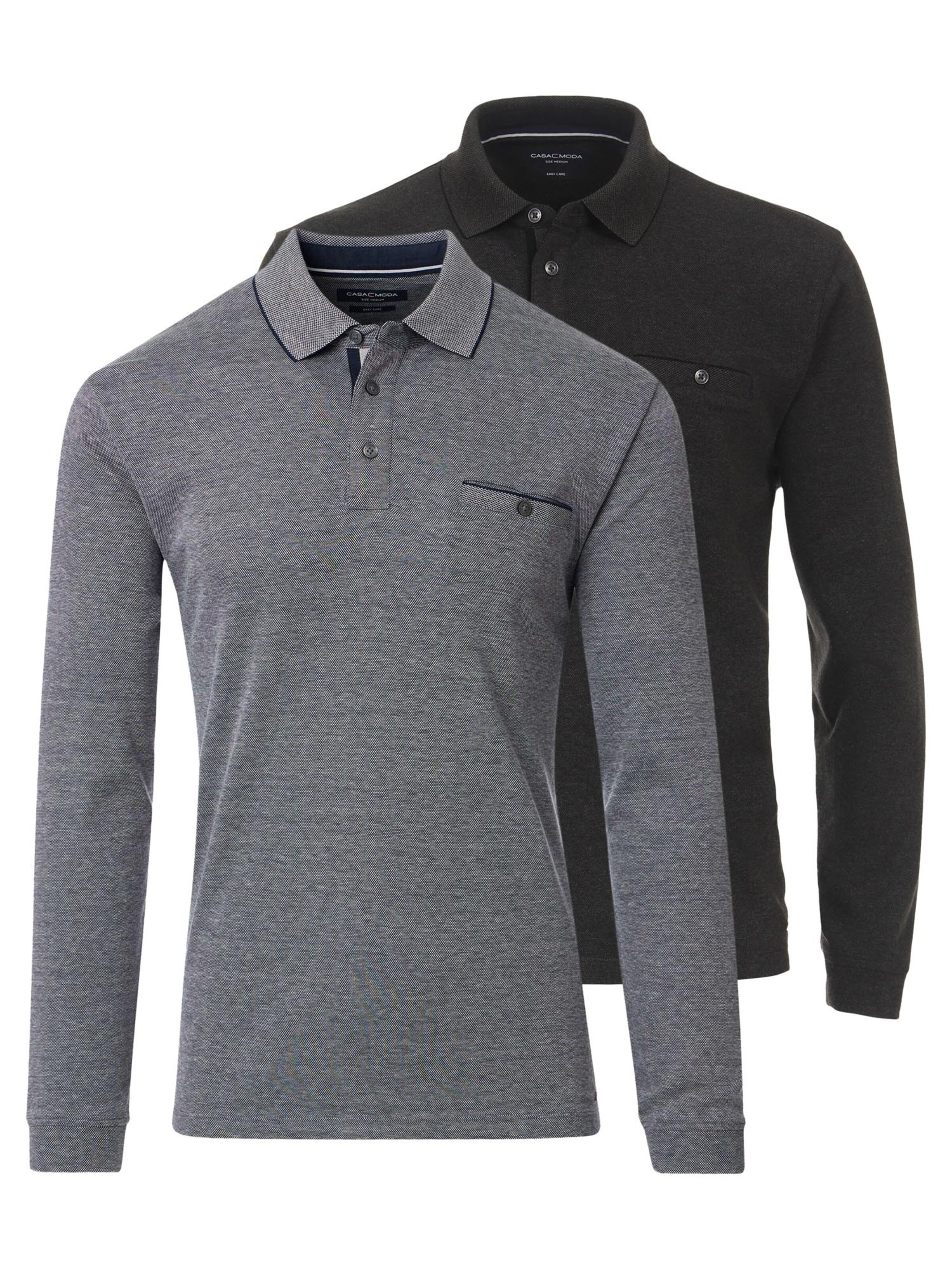 CASAMODA Shirt 'Basic' in Grey: front
