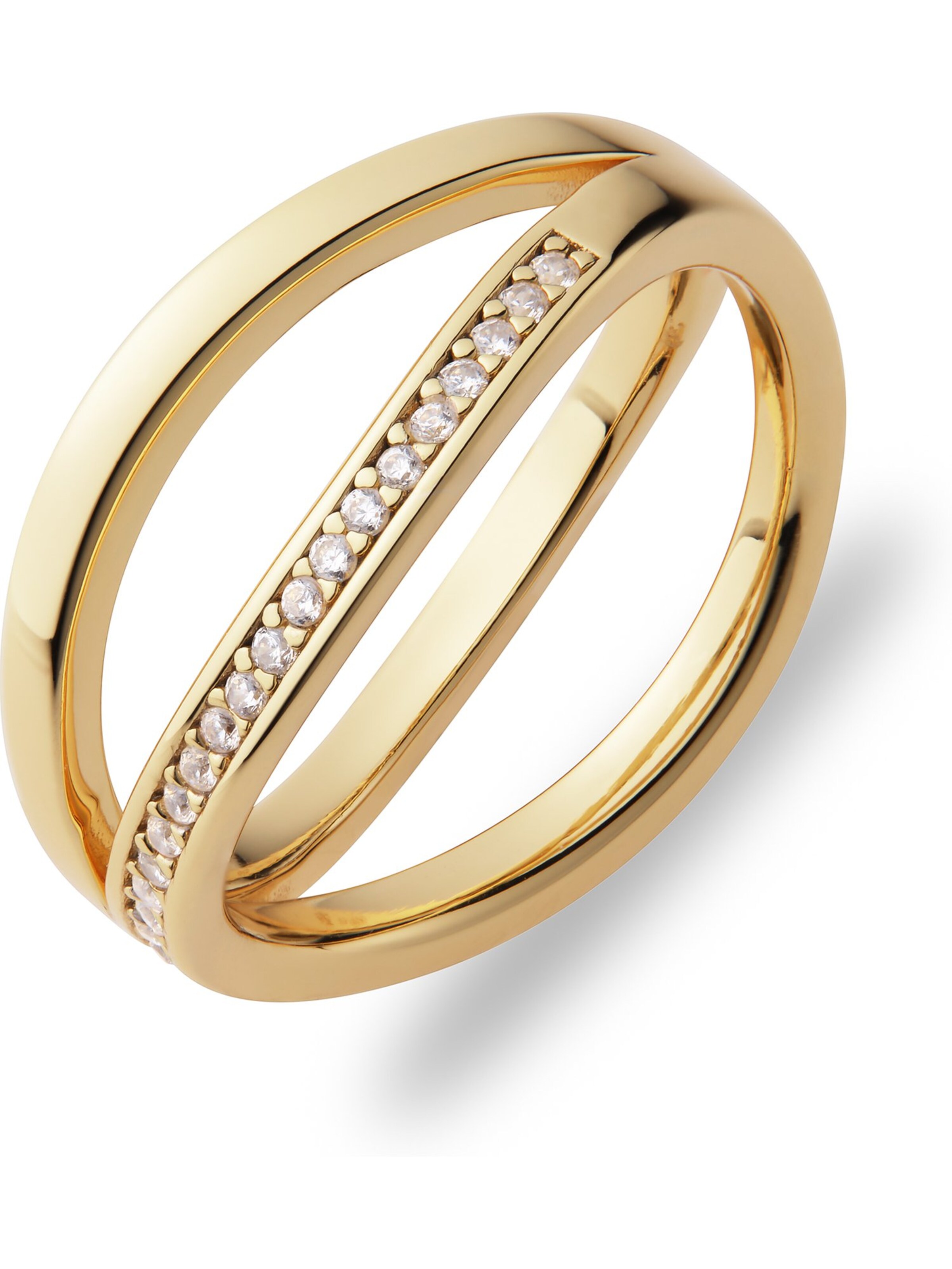 JETTE Ring in Gold: front