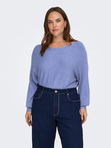 ONLY Carmakoma Trui 'New Adaline' in Blauw: voorkant
