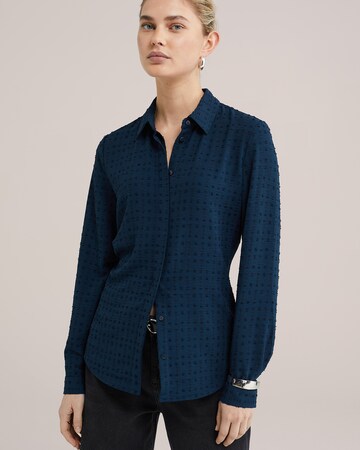 WE Fashion Blouse in Blue: front