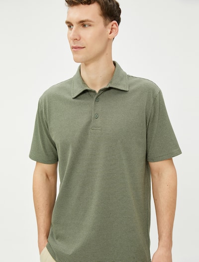 Koton Poloshirt in khaki / weiß, Produktansicht