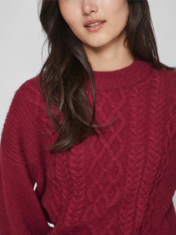 VILA Sweater 'Chinti' in Red
